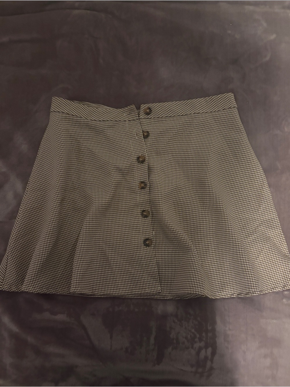 Never worn Fit and Flare Brown Button Up Skirt